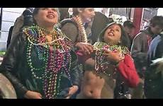 gras mardi orleans girls bourbon street flashing crazy party st