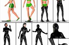 transformation deviantart suit tf skin latex female sequence she comic fetish rubber venom doll werewolf parasite veronica request go first