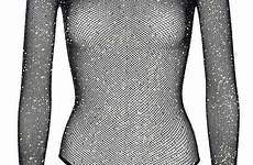 fishnet bodysuit thong long sleeved nude choose color la