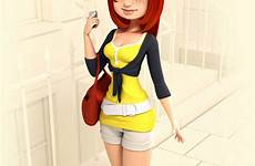 cartoon 3d girl character model andrew characters designs look beautiful real debbie examples girls cartoons female xcitefun awesome daily webneel