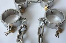 handcuffs bdsm bondage steel stainless chain sex metal cuffs hand shackle restraints toys adult anklet legcuffs restraint set pcs fetish