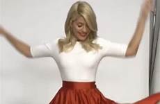 skirt flash holly willoughby knickers lifts cheeky