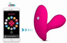 vibrator bluetooth app remote sex wearable spot butterfly intelligent clitoral leten connect toys control