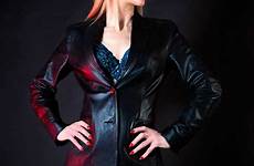 leather domme scarlet mistress dominatrix tweets posed jacket