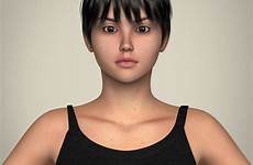 3d girl teen realistic pretty model models character woman cgtrader