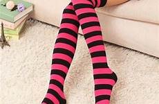 socks highs meias lolita listradas stocking sissy stripes ddlg kurustore