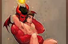 gay sex nude demon xxx anal male yaoi devil boy human penis boys red only muscular hair huge body deletion