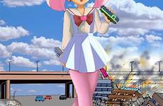 giantess vore crush city anime bus sailor moon tights tbib they car quite cars pantyhose constantly entertain bored giantesses behave