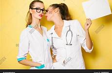 doctors women lesbian nurses pretty kiss sexy sex girls medical red lips bigstock