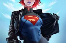 supergirl nia hti artstation superhero commissions titans