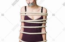 woman tied stock