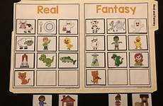 real fantasy make sorting activity kindergarten believe language arts visit grade folder file characters activities