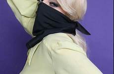 bandana mask gagged scarf busty women bandanas braless girl blonde damsel fetish fashion
