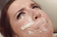 cum facial unwanted cumshot facials girl mouth massive messy shot angry girls hate thick brunette disgust dislike tumblr teen nice