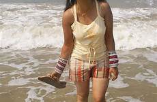 indian beach goa girl enjoy real life