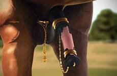 penis close glans head horse cock xxx erection balls erect horsecock big nude jewelry ring piercing e621 gold male genital