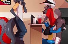lucario table under gay furry sex pokemon rule34 yaoi xxx sssonic2 canine male anthro pants down games rule dog options