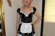 sissy crossdressing pvc maids apron backside submissive sissifying irresistible mistress