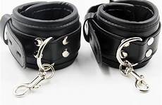 thigh slave cuffs bondage leather restraint dhgate bdsm handcuffs cuff pu rings fetish gear system set