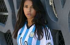 jersey argentina soccer girls girl hot football fans sexy team cup outfits article world