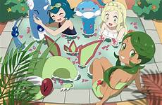 mallow alola lillie waifu bath pokegirls ash comics serena