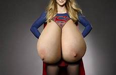 boobs huge saggy supergirl tits giant lets outfit her breeze futa big celebrities