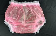 plastic panties pants adult incontinence pink abdl haian lace sissy white transparent diaper pvc baby pull color diapers xl wear
