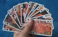 cards playing erotic deck nude showgirl