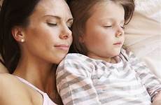 sleeping mother daughter bed peaceful preview beautiful