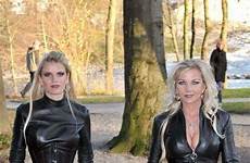 leather heike latex domina cuir catsuit mister lederen kleding cuissardes trousers