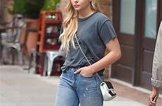 moretz chloe jeans nyc vans wearing slip checkerboard sneakers grace style street york celebrity actress june love gotceleb city instagram