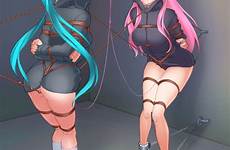 miku luka hentai hatsune bondage bdsm vibrator vocaloid rope megurine ballgag crotch bound gagged egg foundry deletion flag options girls