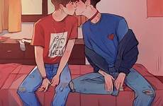 kissing chicos chanbaek yaoi exo bocetos coppie dizih