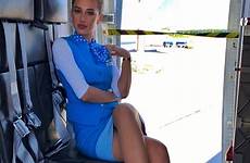 attendant stewardess pobeda airline