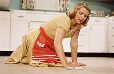 knees women floor woman her housework scrubbing housewife hands do men their they fatter house cleaning sexy 1950s less because