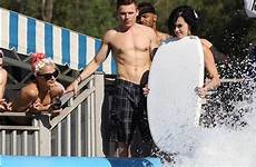 katy perry water slide bikini park loses pool wardrobe ass bottom her off bottoms malfunction mishap she too down wave