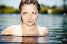 naked young girl water shoulders dreamstime stock