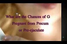 precum pregnant getting chances