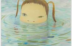nara yoshitomo paintings sugito hiroshi acrylic deeper frightening drawings dark cute canvas publicdelivery than puddle painting 2004 cm