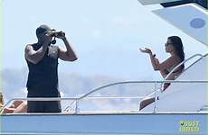kourtney kardashian bikini yachting soaks italy sun while her yacht