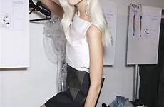 sasha blonde luss girls hot fashion models hair dress ponytail girl rodriguez beauty narciso platinum long backstage skinny sexy model