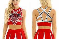 cheerleader uniform cheer babydoll nightwear costumes adult schoolgirl tops sissified please