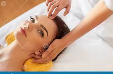 woman face beautiful salon massage spa treatment getting beauty young