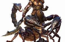 creatures scorpion pzo creature warrior pathfinder races mythical charakter centaur cyclone fantasie personaggio caio monteiro