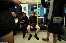 subway pants ride legs woman spreading men man underground their london annual trains don tights tube his her while show