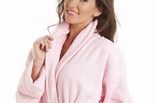 pink towelling camille robes towel nightwear bathrobe gowns