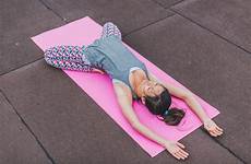 yoga pink mat doing woman people 1173 domain public