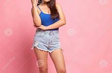body asian young beautiful woman standing preview portrait