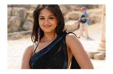 anushka shetty saree hot sexy actress indian backless pic back navel her latest ragada bra movie stills blouse pages beautiful