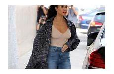 braless kardashian kourtney through slight pokies celebrityslips